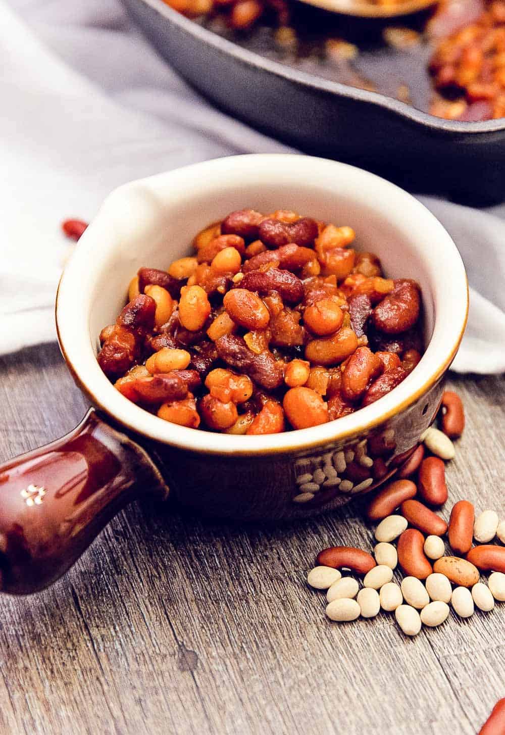 bbq baked beans, whole food plant based, side, beans, bbq, baked beans, gluten free, oil free, refined sugar free, healthy, vegan, vegetarian