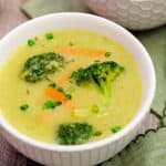 creamy broccoli cauliflower soup, broccoli, cauliflower, soup, recipe, vegan, vegetarian, whole food plant based, wfpb, gluten free, oil free, refined sugar free, no oil, no refined sugar, no dairy, dinner, lunch, side, appetizer, dinner party, entertaining, simple, healthy