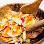 refreshing fennel salad, fennel, apple, recipe, vegan, vegetarian, whole food plant based, wfpb, gluten free, oil free, refined sugar free, no oil, no refined sugar, dinner, lunch, side, salad, 30 minutes, fast, quick, simple, healthy