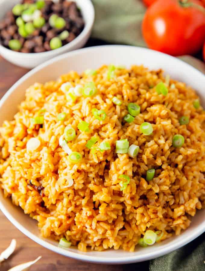 Mexican rice, rice, vegan, vegetarian, whole food plant based, gluten free, recipe, wfpb, healthy, oil free, no refined sugar, no oil, refined sugar free, lunch, dinner, easy, fast, quick, dinner party, entertaining, quick dinner, fast dinner, dairy free, no dairy, Southwestern