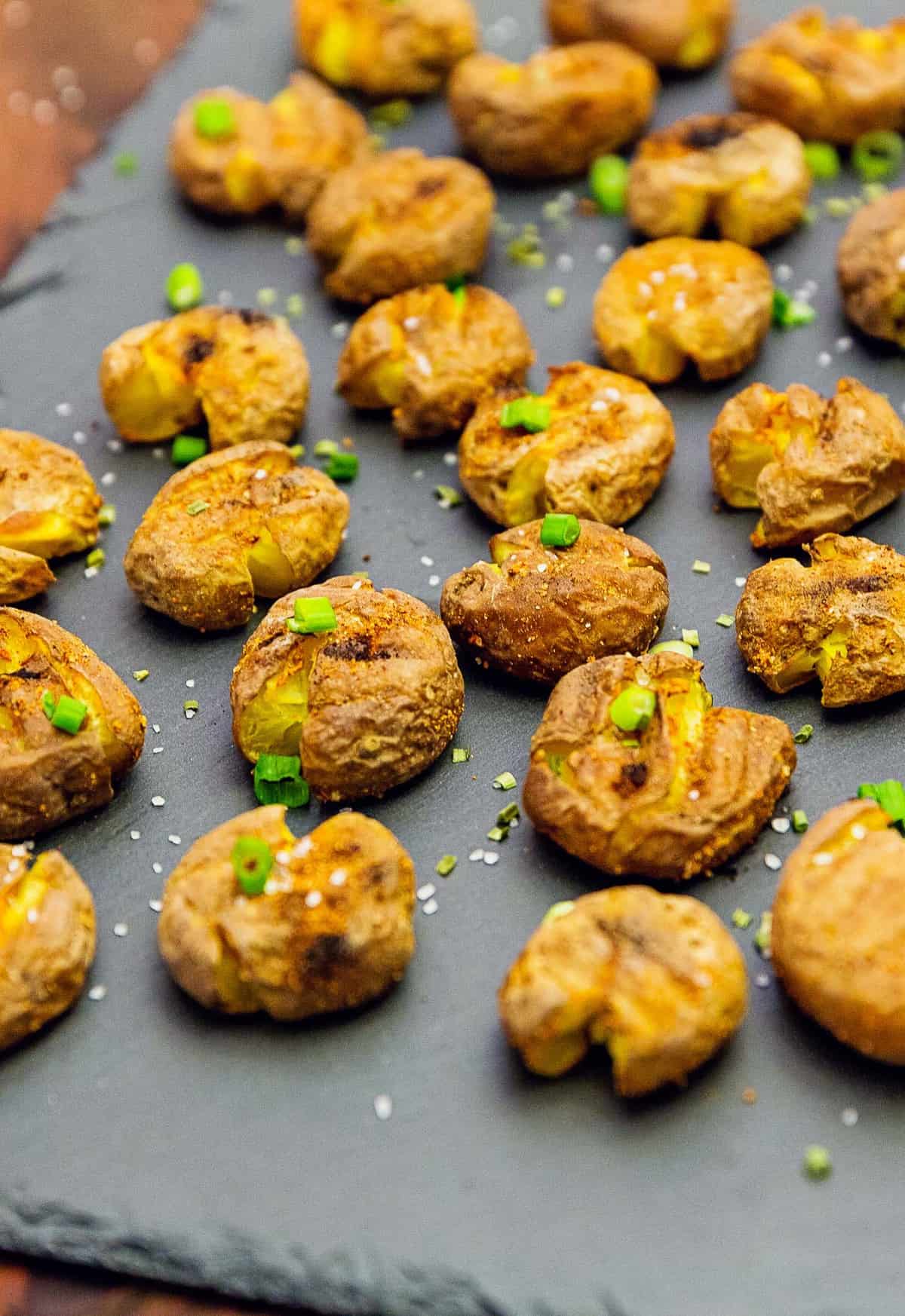 Smashed Potatoes - The Plant Based School