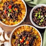 black beans, spicy, vegan, vegetarian, whole food plant based, gluten free, recipe, wfpb, healthy, oil free, no refined sugar, no oil, refined sugar free, lunch, dinner, easy, fast, quick, dinner party, entertaining, quick dinner, fast dinner, dairy free, no dairy, Mexican, Southwestern