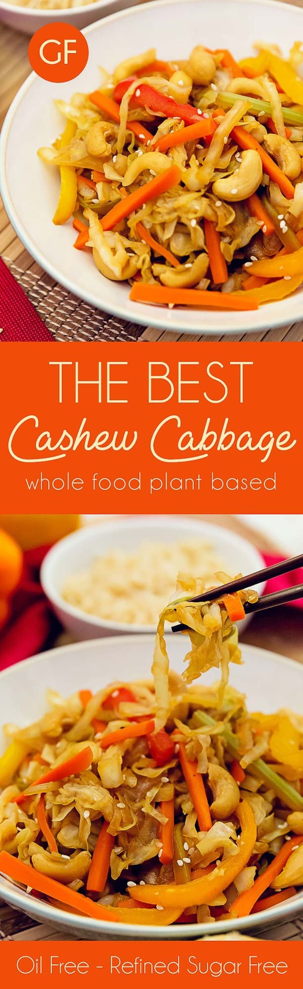 whole food plant based, cashew cabbage stir fry, the best cashew cabbage stir fry, whole food plant based, healthy recipes, recipes, vegan, gluten free, vegetarian, no oil, refined sugar free, wholesome