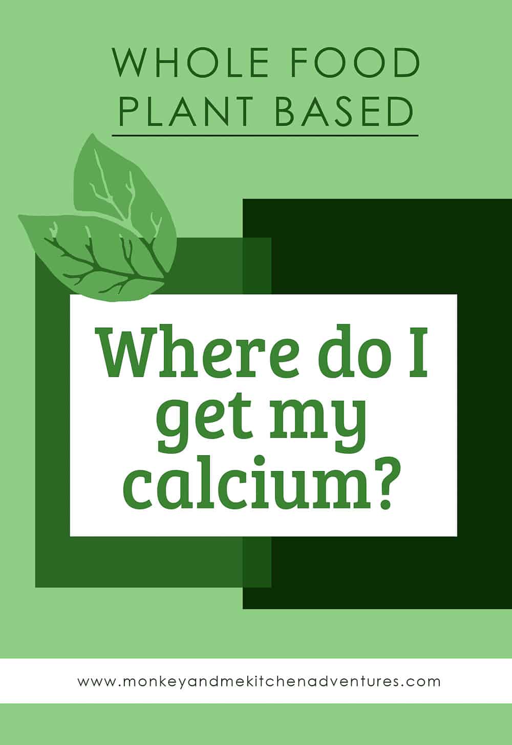 Where do I get my calcium, whole food plant based, resources, monkey and me kitchen adventures