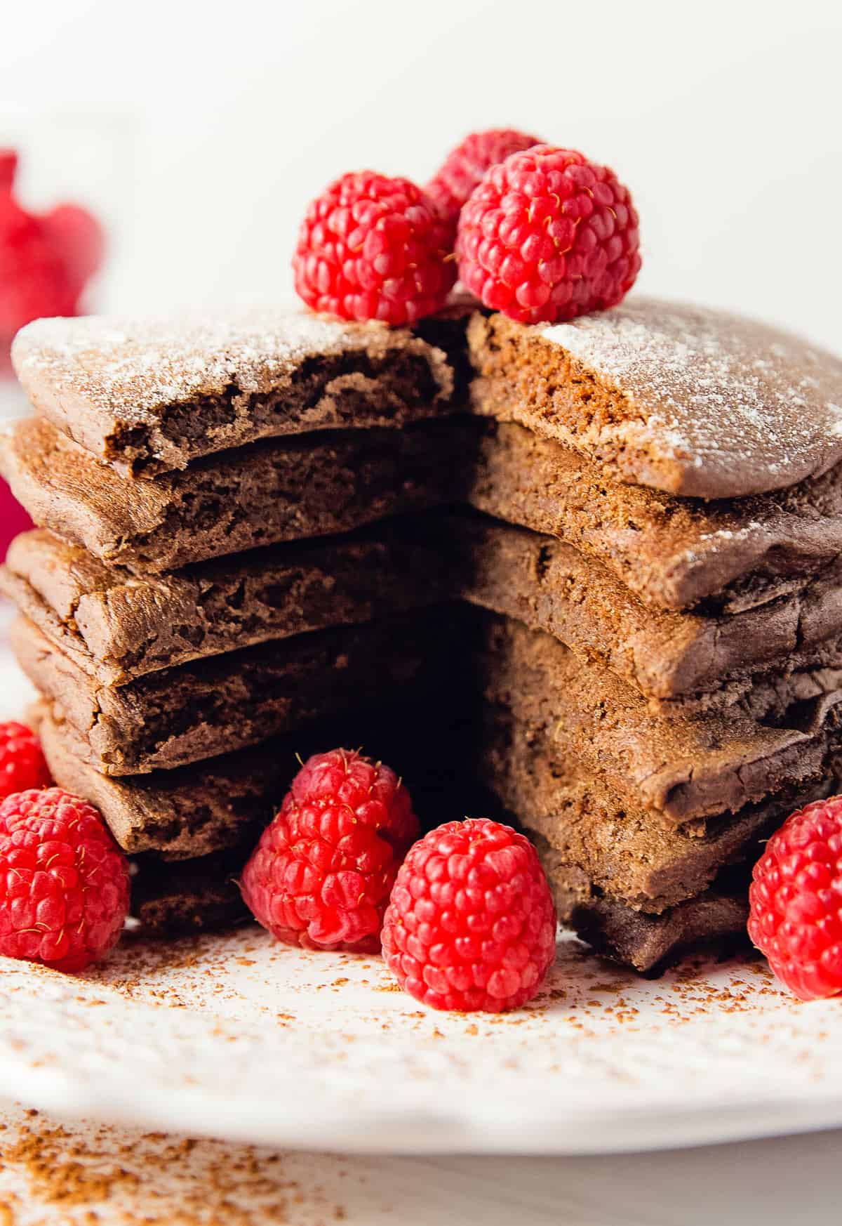 chocolate pancakes, pancakes, chocolate, vegan, vegetarian, whole food plant based, gluten free, recipe, wfpb, healthy, oil free, no refined sugar, no oil, refined sugar free, breakfast, dessert, easy, fast, quick, dairy free