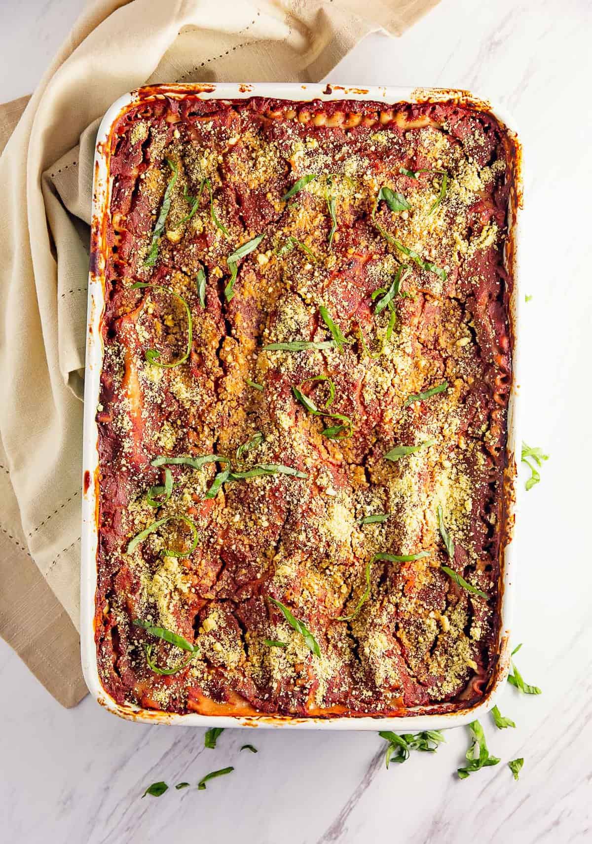 Lasagna, Béchamel and red sauce, marinara, recipe, vegan, vegetarian, whole food plant based, wfpb, gluten free, oil free, refined sugar free, no oil, no refined sugar, no dairy, dinner, lunch, dinner party, entertaining, simple, healthy