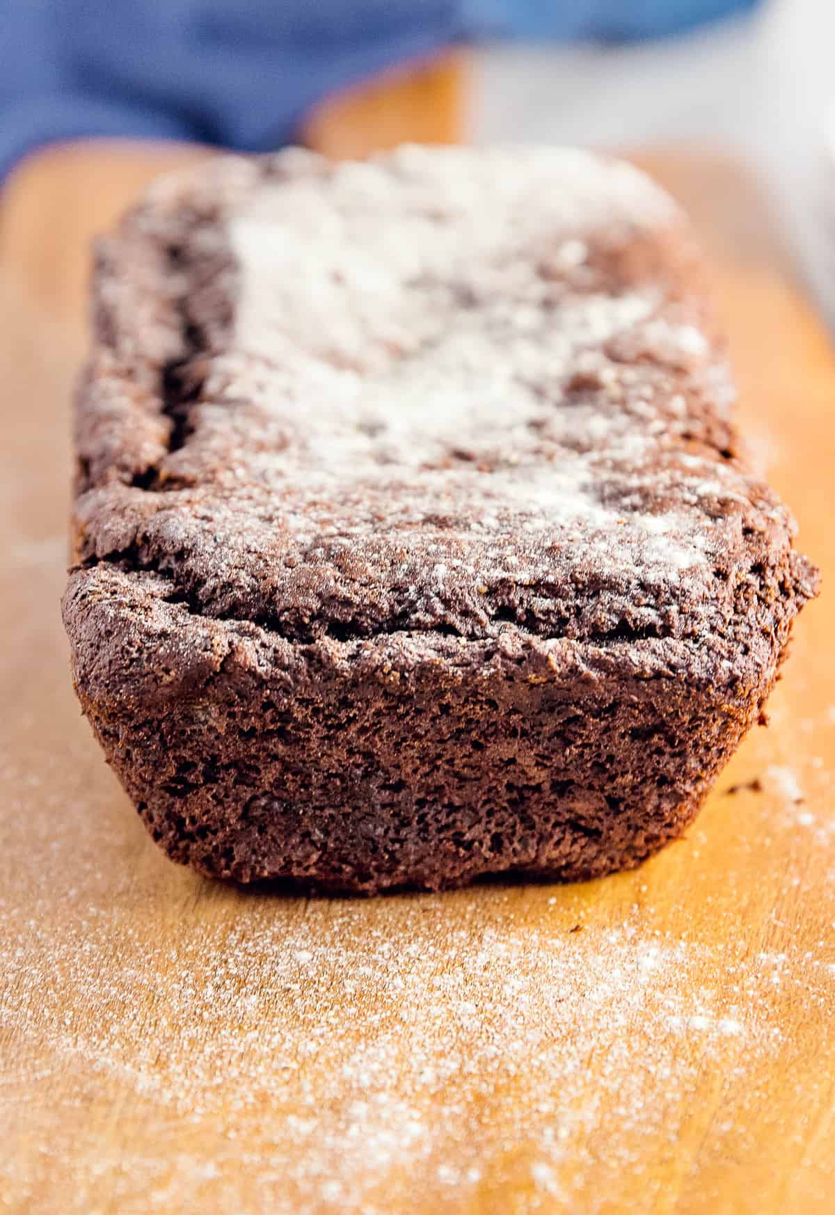 Fudgy Chocolate Banana Bread, vegan, vegetarian, whole food plant based, gluten free, recipe, wfpb, healthy, oil free, no refined sugar, no oil, refined sugar free, dinner, side, side dish, dairy free, dinner party, entertaining