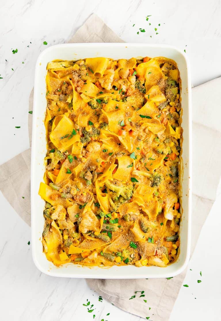 Vegan "Tuna" Noodle Casserole - Monkey and Me Kitchen Adventures