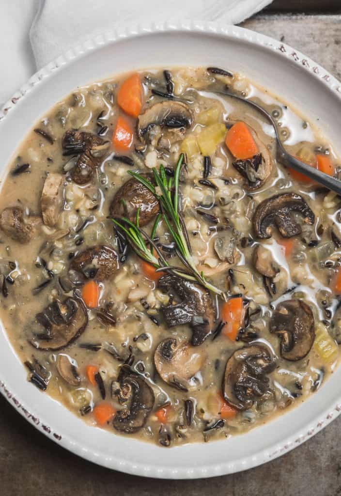 Creamy Mushroom and Wild Rice Soup Monkey and Me Kitchen Adventures