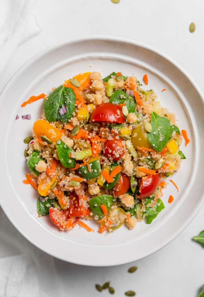 Simple Veggie Quinoa Salad - Monkey and Me Kitchen Adventures