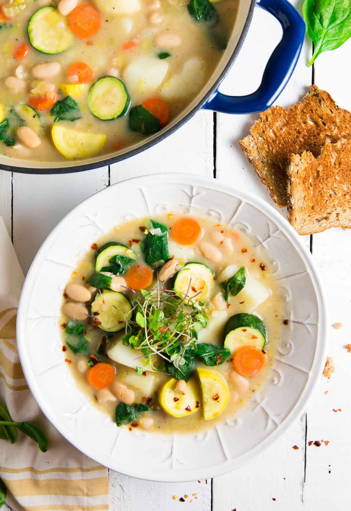 Tarragon Tuscan Soup, plant based, vegan, vegetarian, whole food plant based, gluten free, recipe, wfpb, healthy, healthy vegan, oil free, no refined sugar, no oil, refined sugar free, dairy free, dinner party, entertaining, soup,