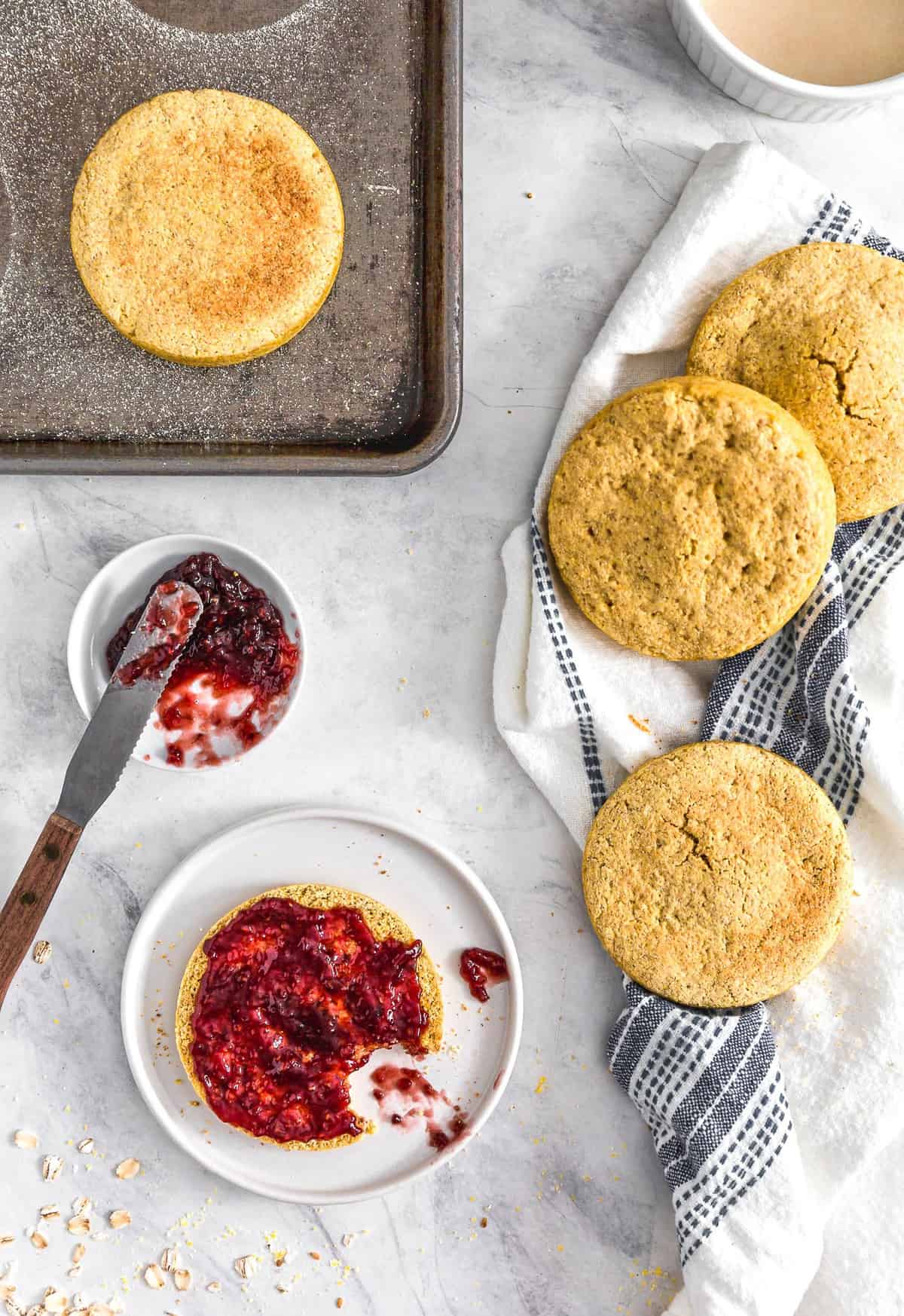 Cornmeal Biscuit, plant based, vegan, vegetarian, whole food plant based, gluten free, recipe, wfpb, healthy, healthy vegan, oil free, no refined sugar, no oil, refined sugar free, dairy free, cornmeal, biscuit, bread, english muffin, easy recipe, fast recipe, sides, breakfast