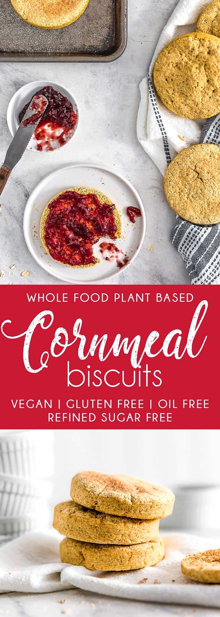 Cornmeal Biscuit, plant based, vegan, vegetarian, whole food plant based, gluten free, recipe, wfpb, healthy, healthy vegan, oil free, no refined sugar, no oil, refined sugar free, dairy free, cornmeal, biscuit, bread, english muffin, easy recipe, fast recipe, sides, breakfast