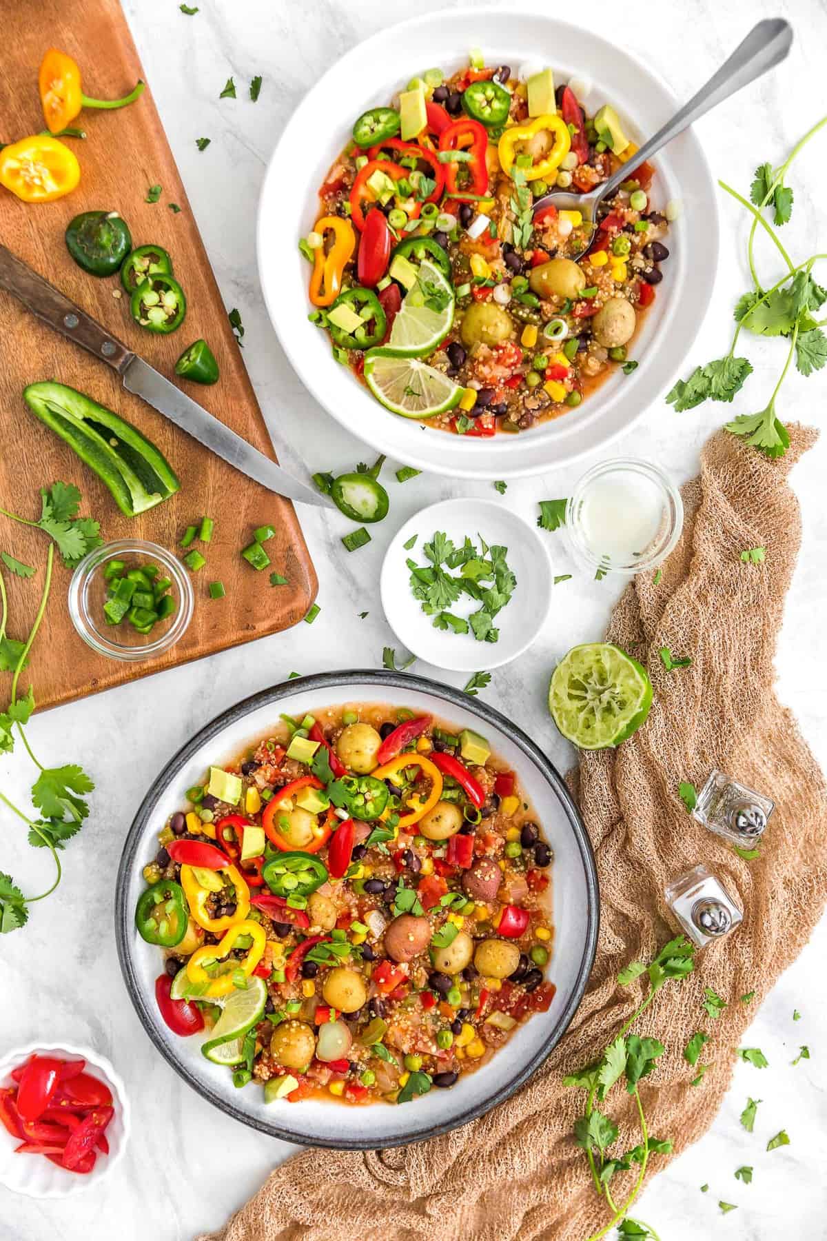 Southwestern Quinoa Potato Stew, Quinoa, Potatoes, Stew, plant based, vegan, vegetarian, whole food plant based, gluten free, recipe, wfpb, healthy, healthy vegan, oil free, no refined sugar, no oil, refined sugar free, dairy free, dinner, lunch, veggies