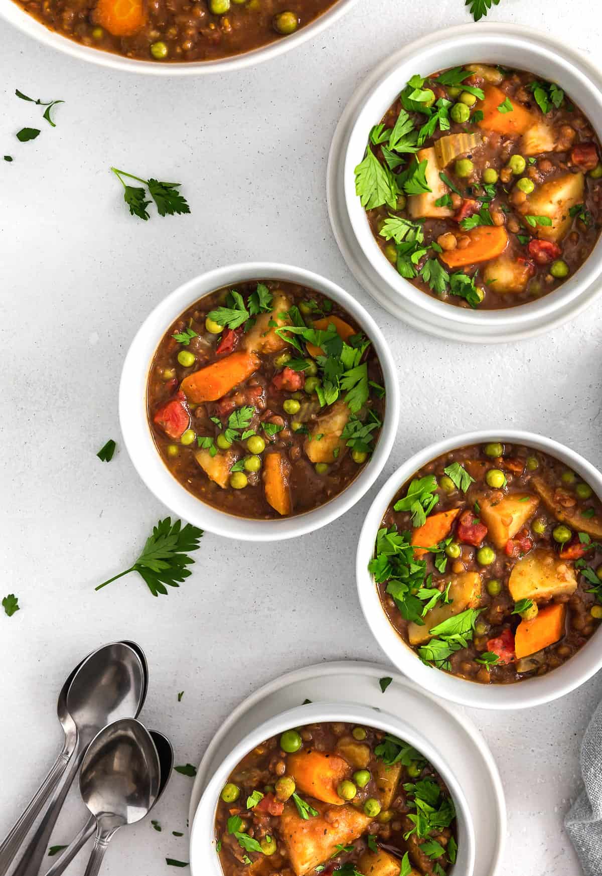 Instant Pot Beef Stew, plant based, vegan, vegetarian, whole food plant based, gluten free, recipe, wfpb, healthy, healthy vegan, oil free, no refined sugar, no oil, refined sugar free, dairy free, lentils, stew, dinner, Instant Pot