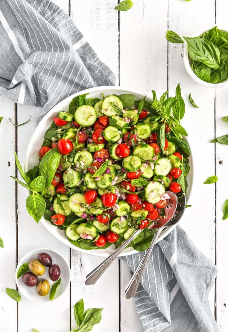 Cucumber Tomato Salad - Monkey and Me Kitchen Adventures