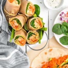 Vegan Buffalo Bean Wrap-image