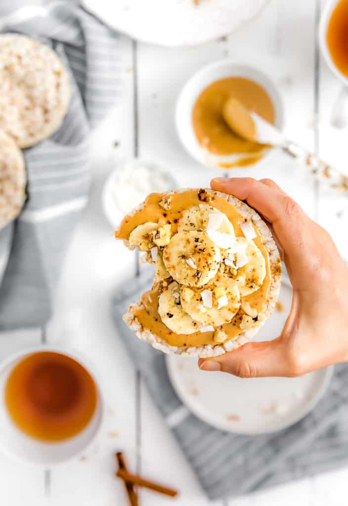Peanut Butter Banana Rice Cake Monkey and Me Kitchen Adventures