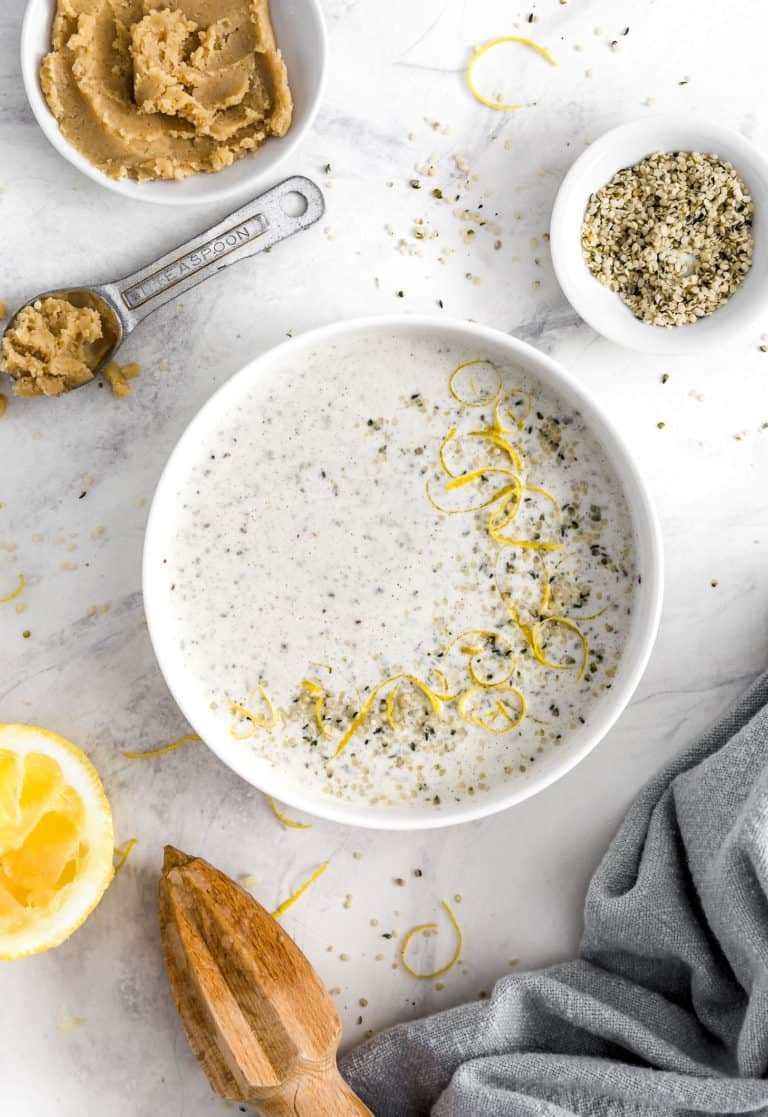 No Oil Lemon Hemp Dressing Monkey and Me Kitchen Adventures