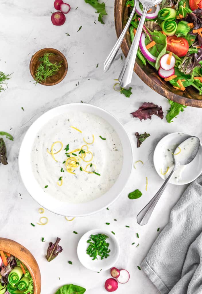 No Oil Vegan Ranch Dressing Monkey and Me Kitchen Adventures