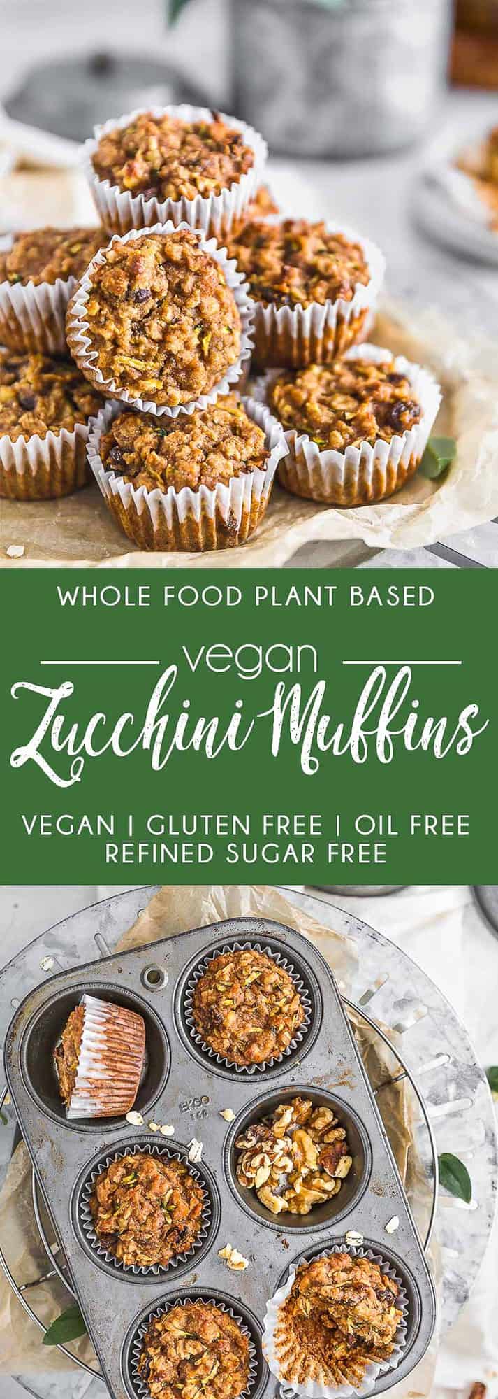 Vegan Zucchini Muffins, zucchini muffins, vegan dessert, muffins, zucchini, dessert, plant based dessert, plant based, vegan, vegetarian, whole food plant based, gluten free, recipe, wfpb, healthy, healthy vegan, oil free, no refined sugar, no oil, refined sugar free, dairy free, sweets, healthy recipe, vegan meal
