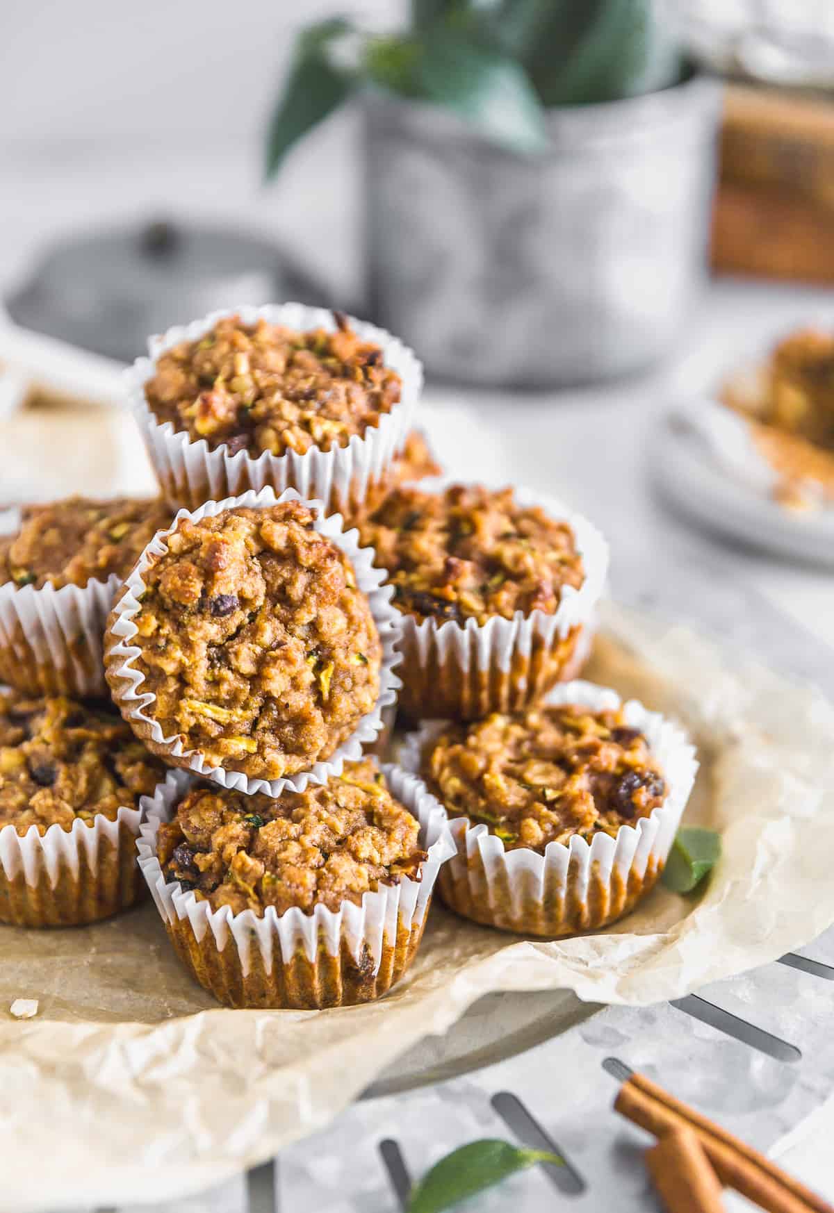 Vegan Zucchini Muffins, zucchini muffins, vegan dessert, muffins, zucchini, dessert, plant based dessert, plant based, vegan, vegetarian, whole food plant based, gluten free, recipe, wfpb, healthy, healthy vegan, oil free, no refined sugar, no oil, refined sugar free, dairy free, sweets, healthy recipe, vegan meal