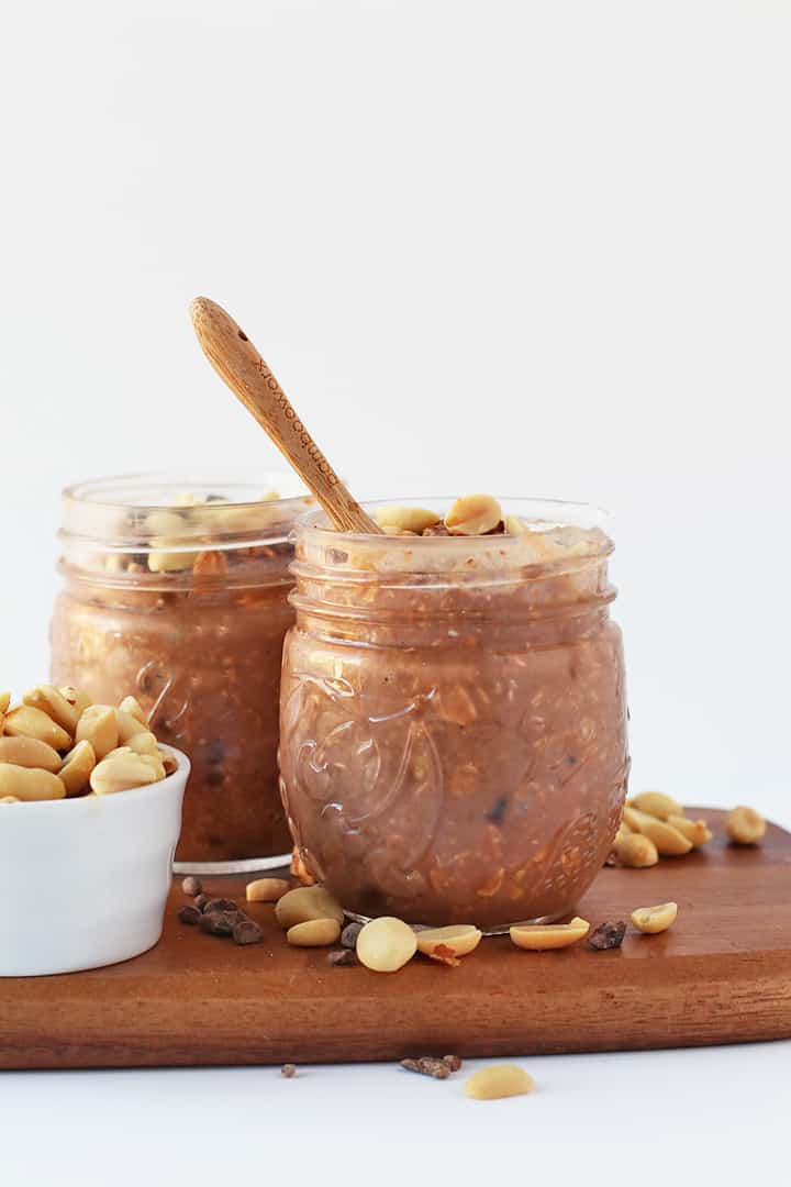 Sugar Free Chocolate Overnight Oats - Monkey and Me Kitchen Adventures