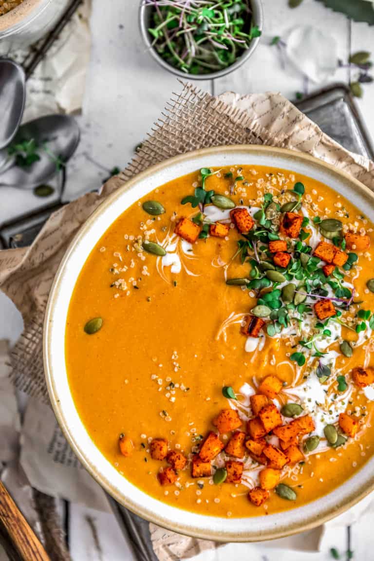 Creamy Smoky Butternut Squash Soup - Monkey and Me Kitchen Adventures