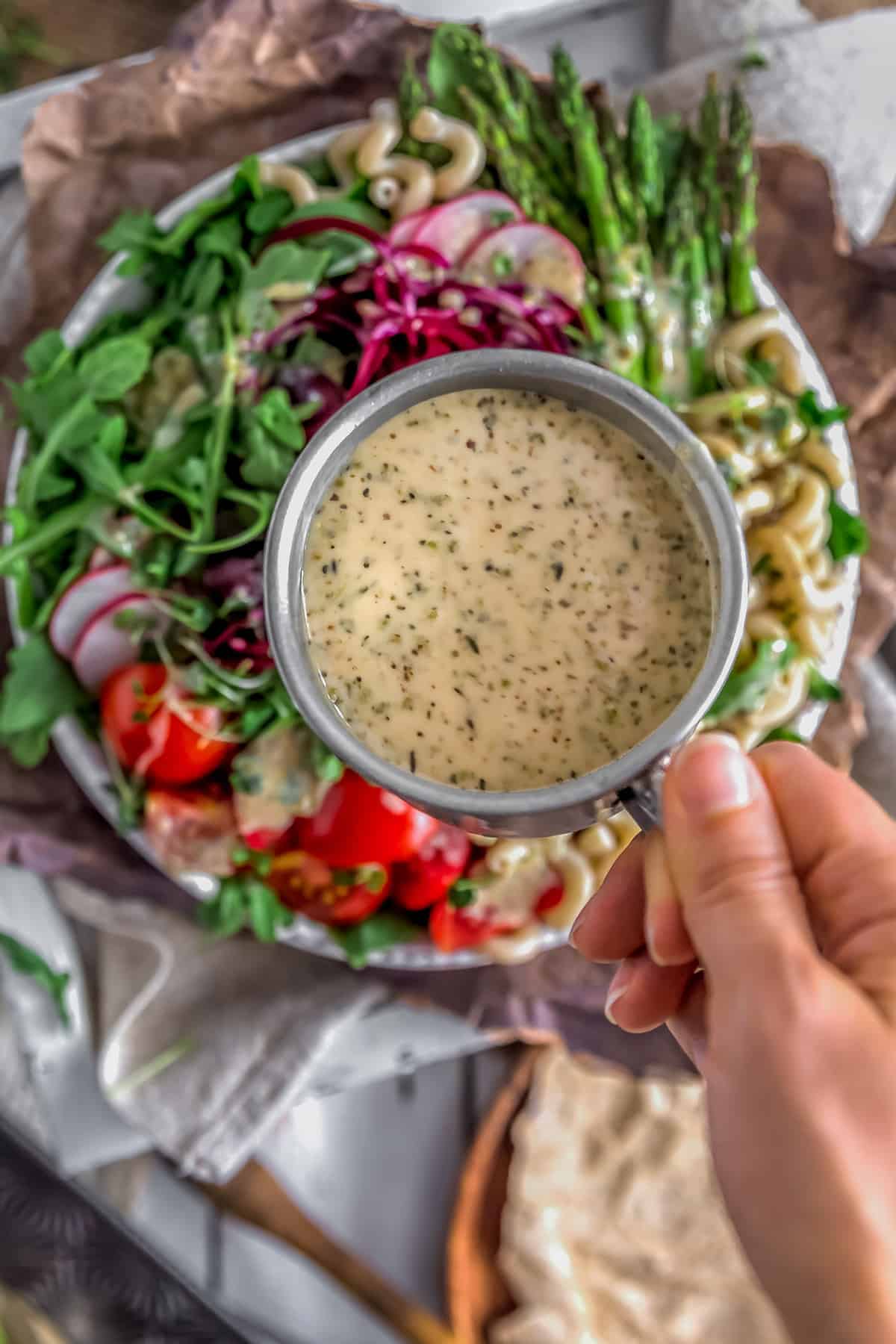 Oil Free Vegan Italian Parmesan Dressing - Monkey and Me ...