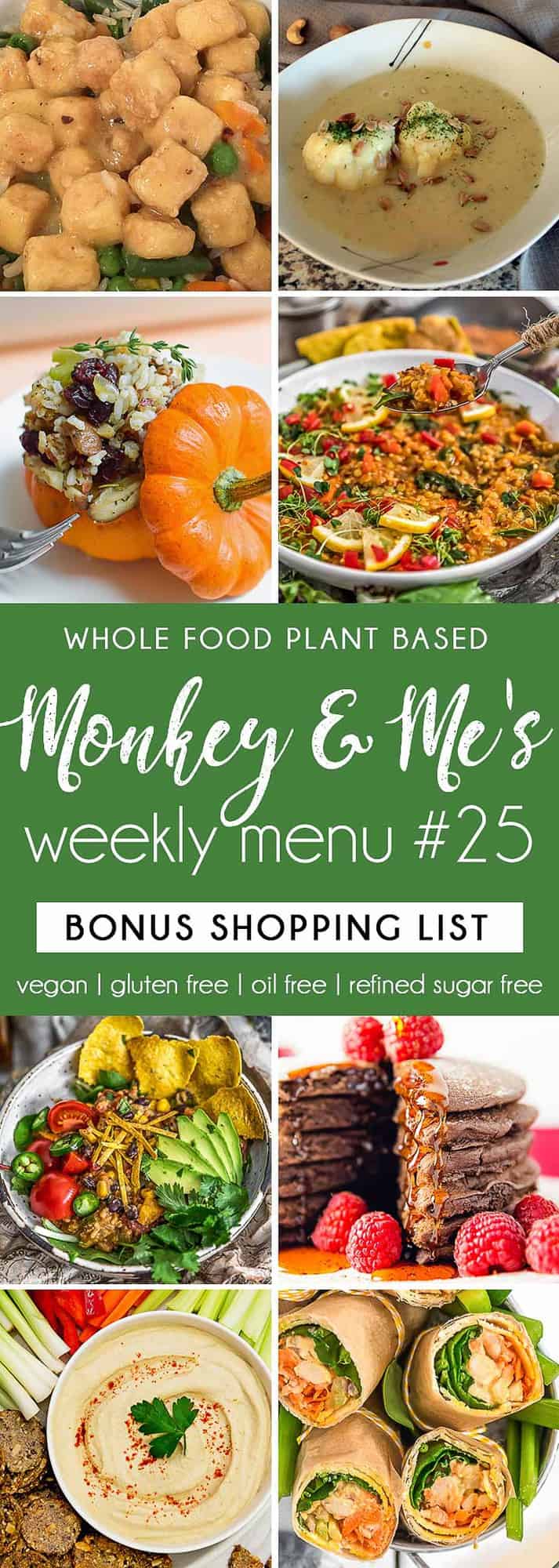 Monkey and Me's Menu 25 featuring 8 recipes