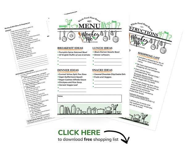 Monkey and Me's Menu 21 PDF Display