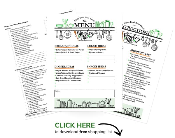 Monkey and Me's Menu 22 PDF Display