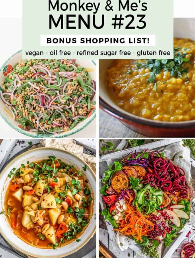 Monkey and Me's Menu 23 featuring 4 recipes