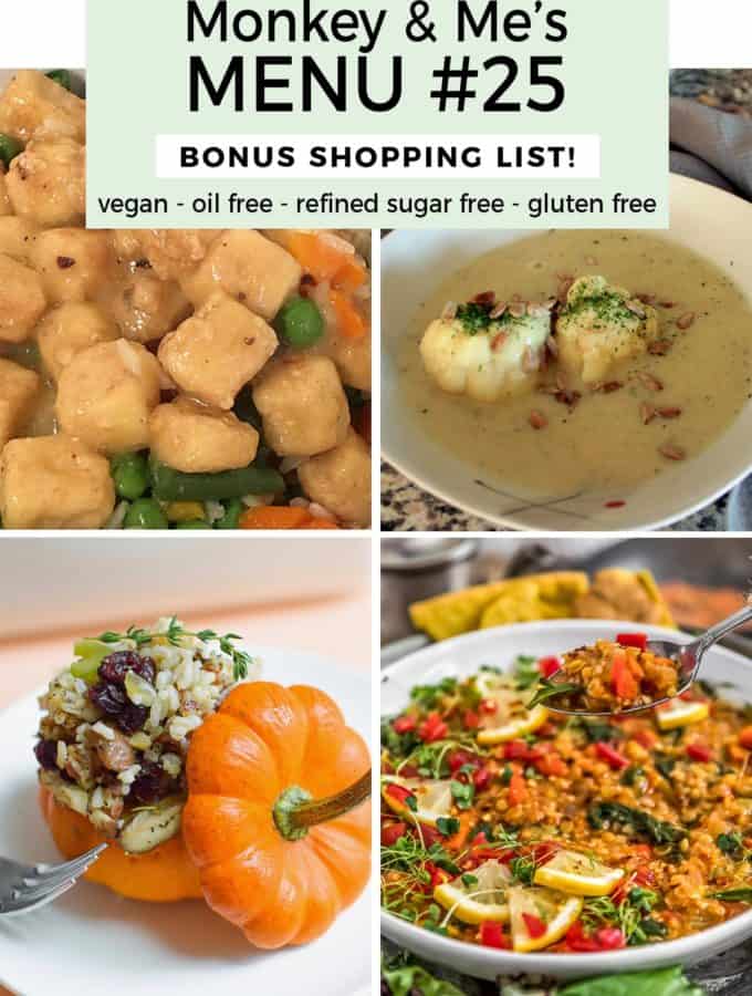Monkey and Me's Menu 25 featuring 4 recipes