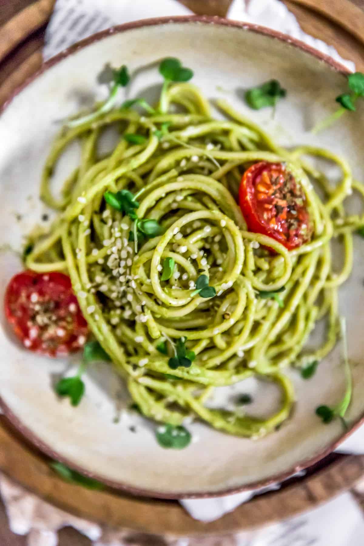 Close up of Fast and Easy Sundried Tomato Basil Sauce