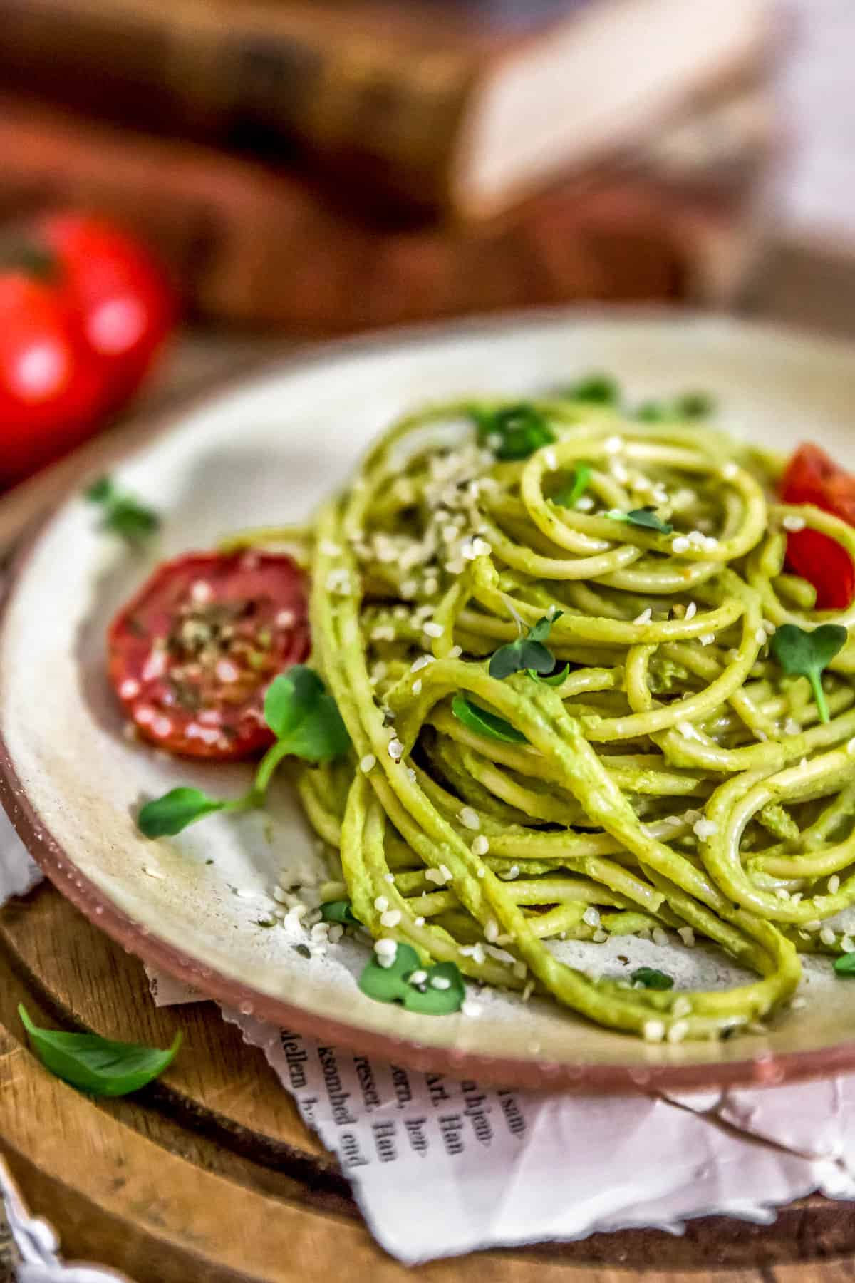 Plated Fast and Easy Sundried Tomato Basil Sauce