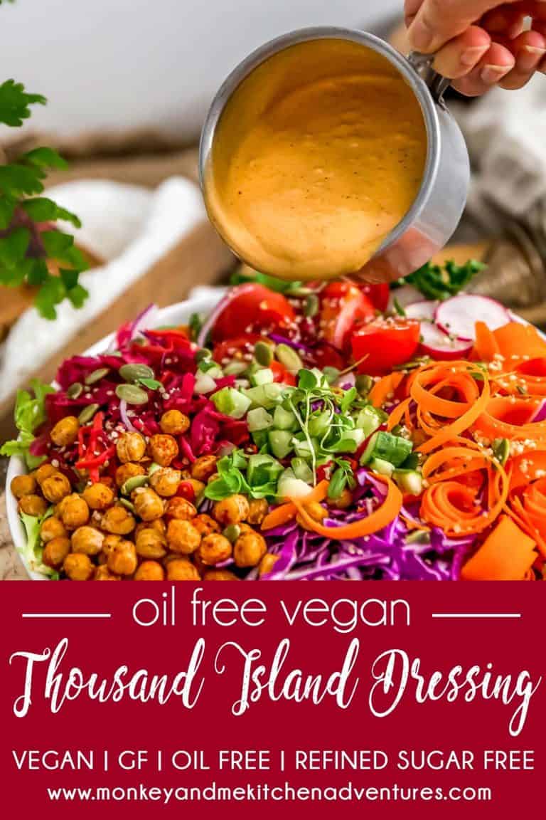 Oil Free Vegan Thousand Island Dressing - Monkey and Me ...