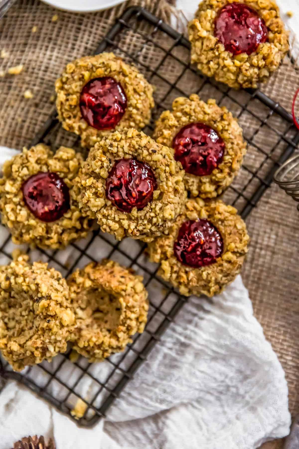 Vegan Thumbprint Cookies Monkey And Me Kitchen Adventures