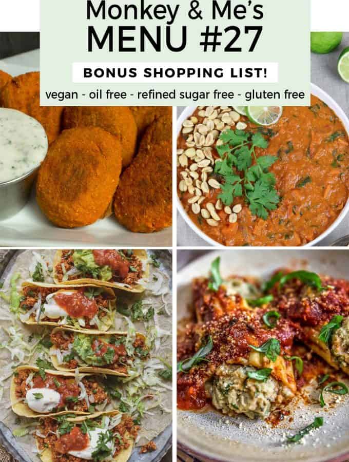 Monkey and Me's Menu 27 featuring 4 recipes