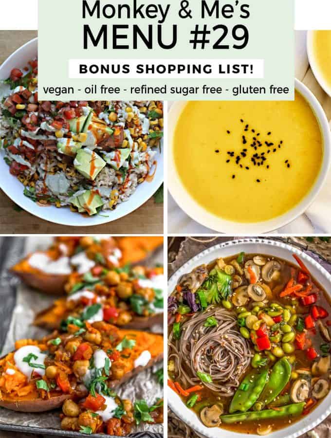 Monkey and Me's Menu 29 featuring 4 recipes
