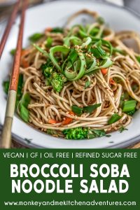 Broccoli Soba Noodle Salad - Monkey and Me Kitchen Adventures