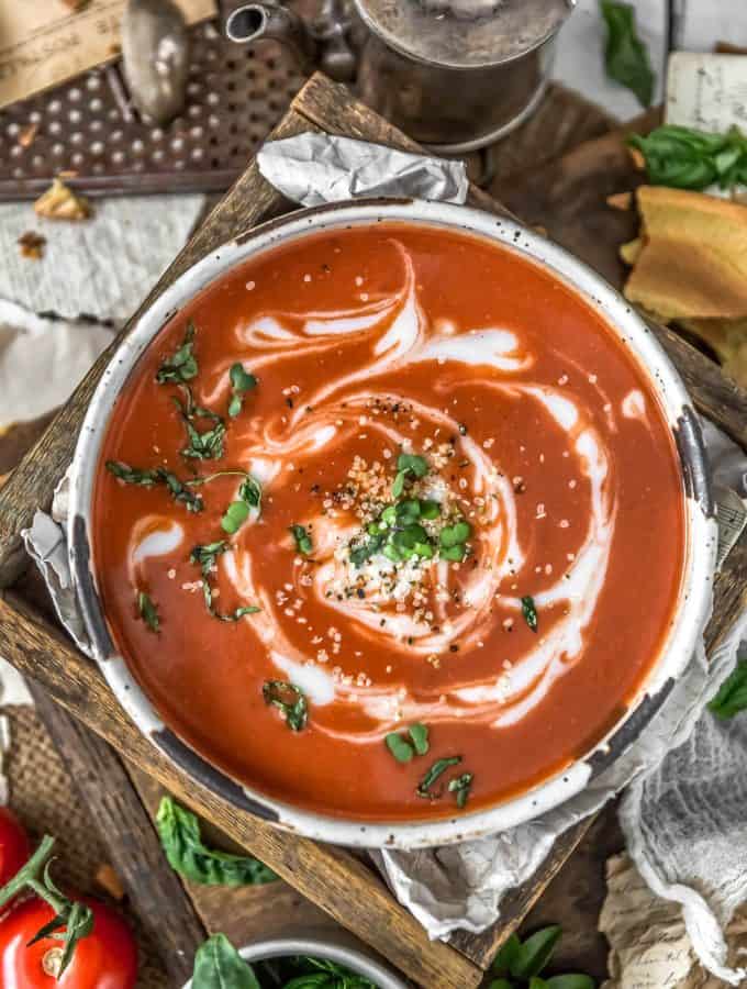 Bowl of Fast and Easy Tomato Soup