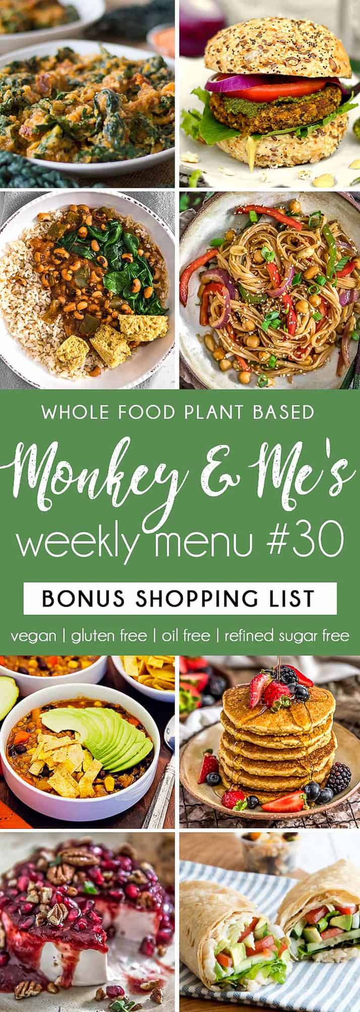 Monkey and Me's Menu 30 featuring 8 recipes