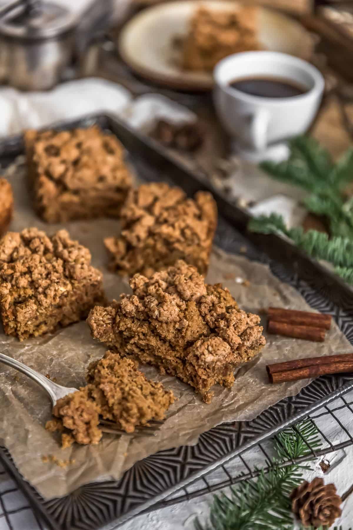 Eating Vegan Cinnamon Crumble Coffee Cake