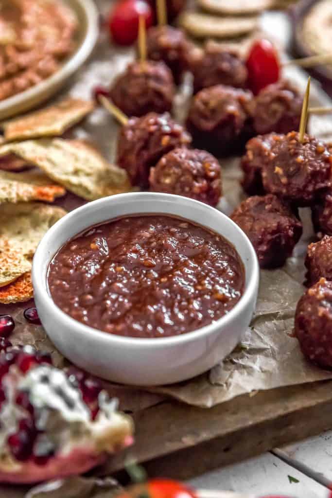 Vegan Cocktail Meatballs with Healthy Chili Sauce Monkey and Me Kitchen Adventures