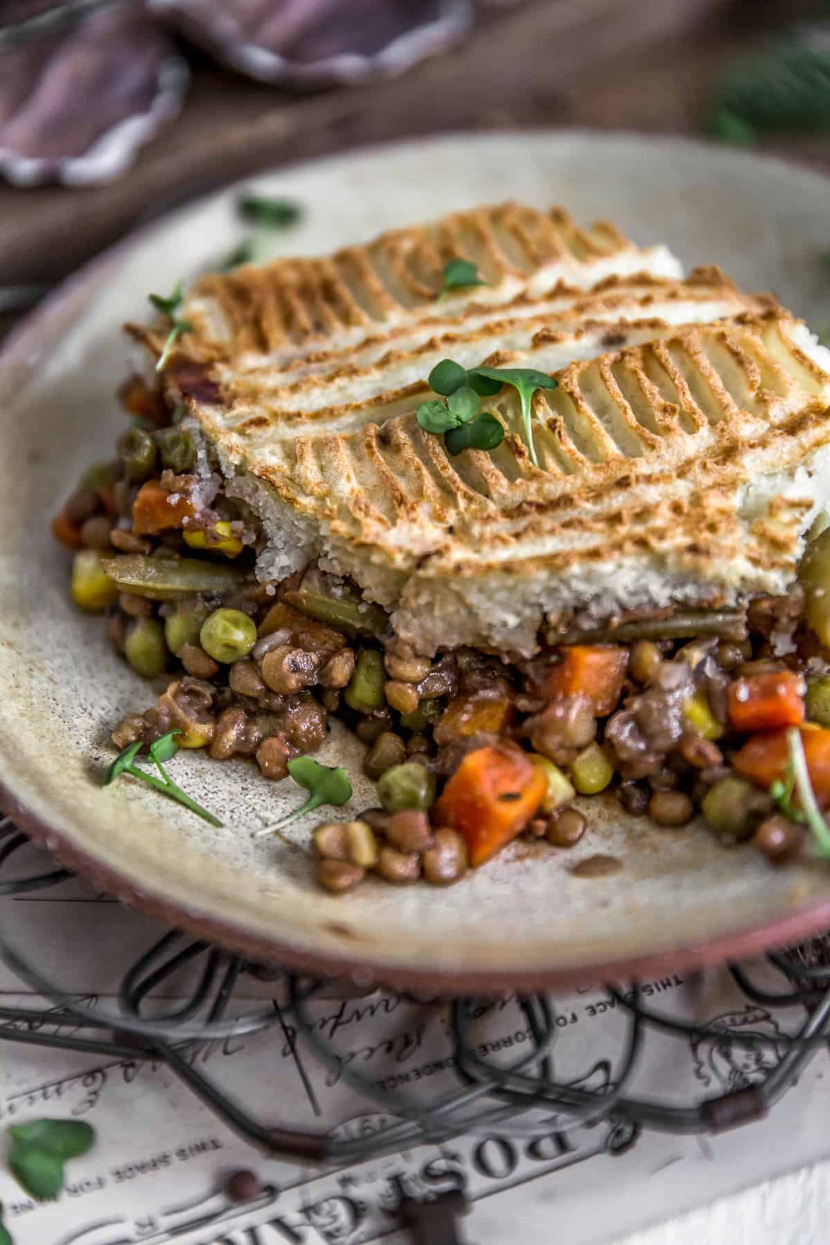 Easy Lentil Shepherd's Pie (vegetarian) - Spend With Pennies