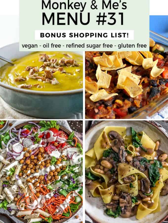 Monkey and Me's Menu 31 featuring 4 recipes
