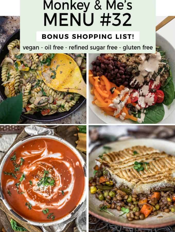 Monkey and Me's Menu 32 featuring 4 recipes