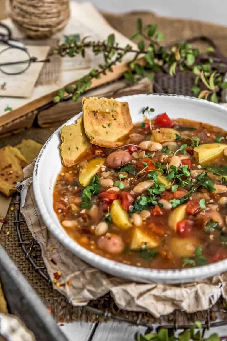 Italian Sundried Tomato Potato Soup - Monkey and Me Kitchen Adventures