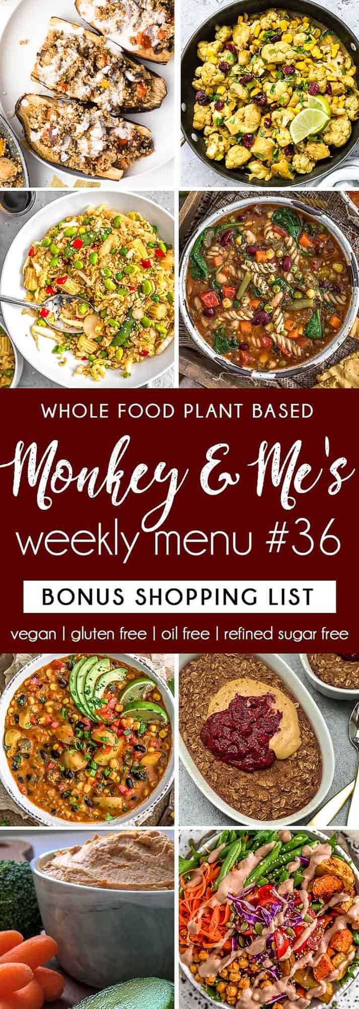 Monkey and Me's Menu 36 featuring 8 recipes